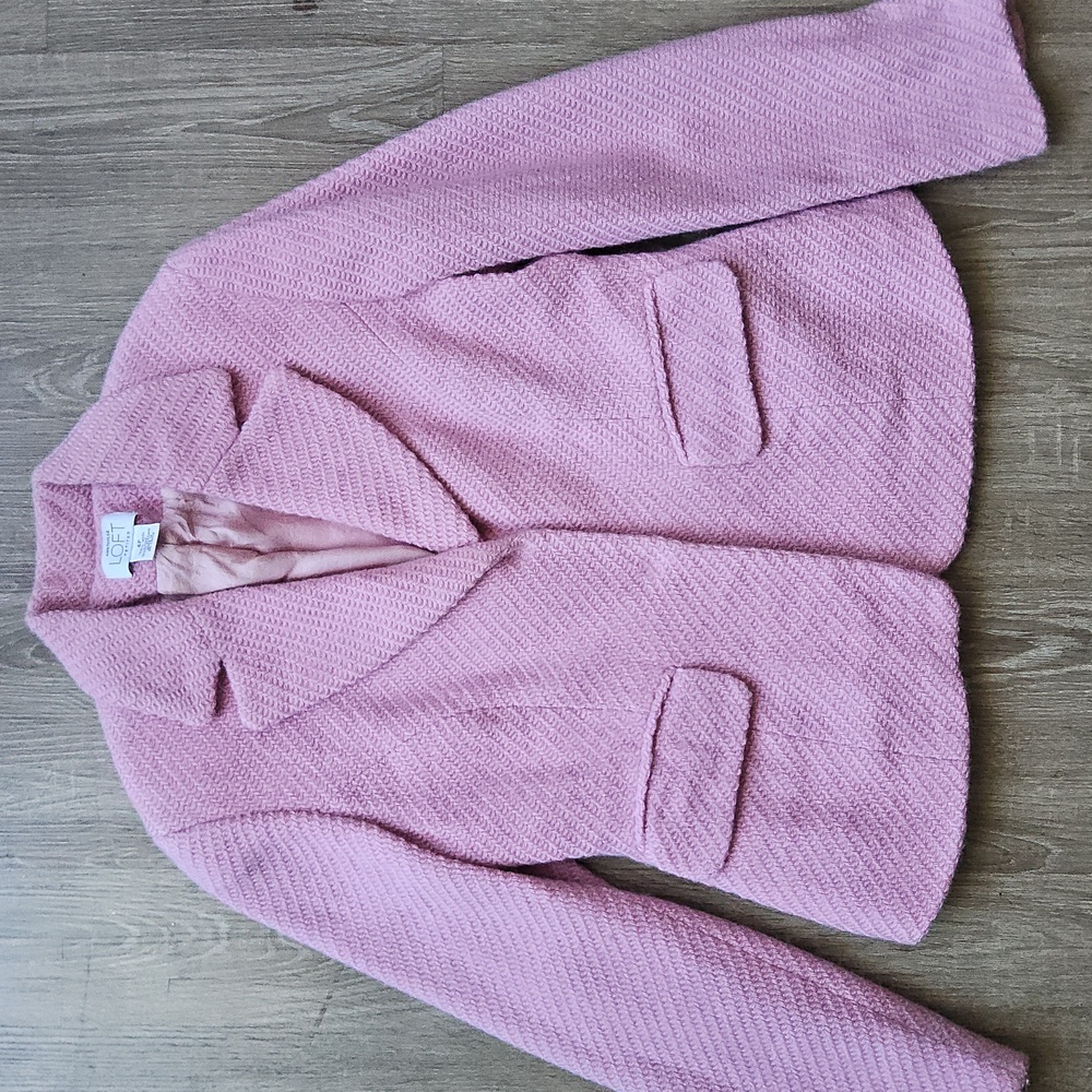 Ann Taylor Loft Pink Jacket Size 4P